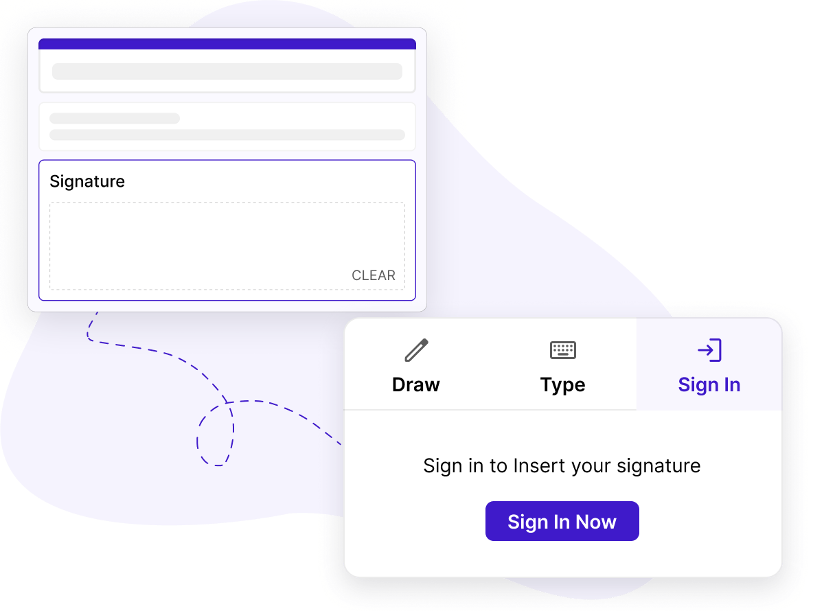 Flexible signing experience