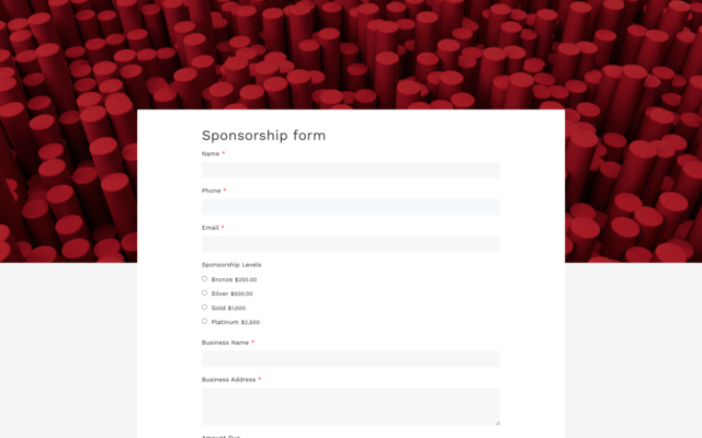 Sponsorship form