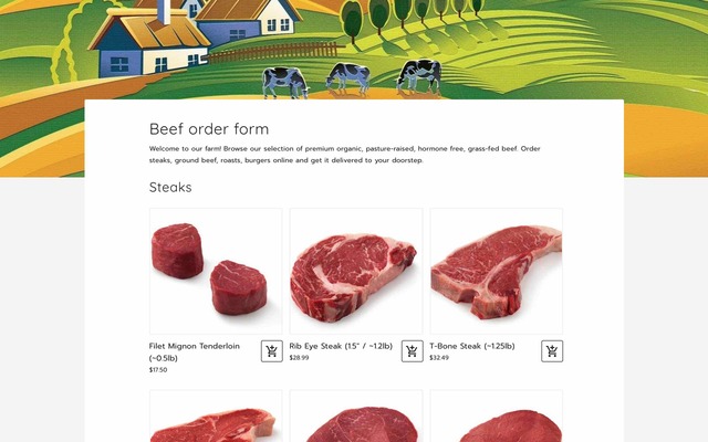 Beef order form