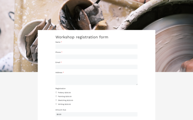 Workshop Registration Form Template For Google Forms