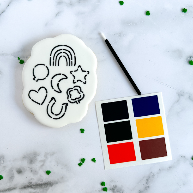 Paint-Your-Own Cookie: Lucky Charms