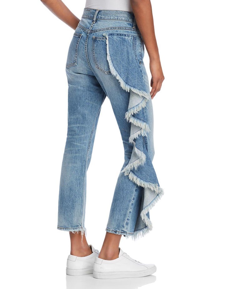 Ruffle Jeans