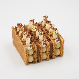 Banana Milk Chocolate Mille Feuille