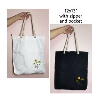 Rope Handle Shoulder Tote