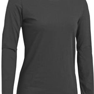 Women's Black Long Sleeve Tee: Adult Sizes