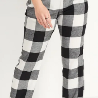 Black Buffalo Plaid Pajama Pants: Adult Sizes