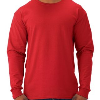 Red Long sleeve t-shirt with 543 Logo