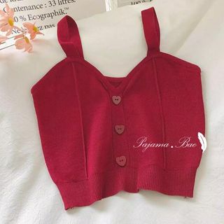 Heart shaped Croptop RED