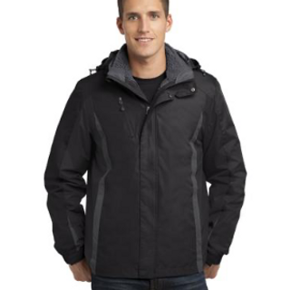 Port Authority® Colorblock 3-in-1 Jacket. J321 (Black/Black/Magnet) Image