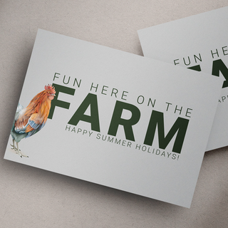 Fun Here On The Farm Greeting Card