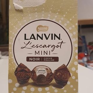 Lanvin Mini Escargot Noir cœur praliné