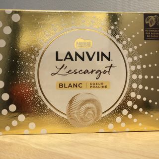 Lanvin Grande Boîte Escargot Blanc cœur praliné