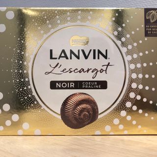 Lanvin Grande Boîte Escargot Noir cœur praliné