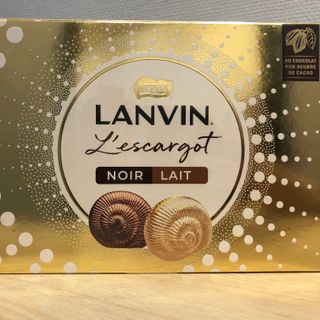 Lanvin Grande Boîte Escargot Lait et Noir cœur praliné