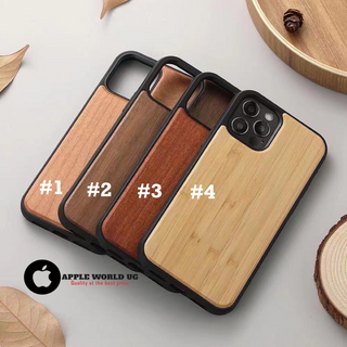 Natural wood case.