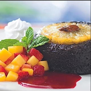 Chocolate Pineapple Upside-Down Cake