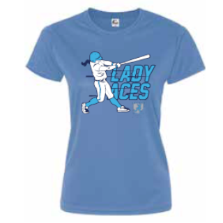 Columbia Blue Performance Womens Tee