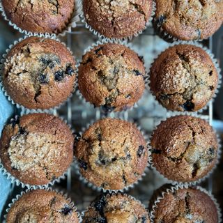 Blueberry Molasses Sourdough Muffins (3-pack)