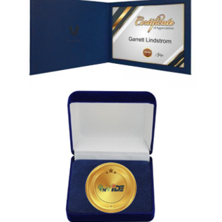 INVIDE 2023 Hardcopy Certificate (2 Pieces) + Gold Medal (1 Piece)