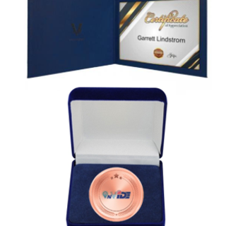 INVIDE 2023 Hardcopy Certificate (1 Piece) + Bronze Medal (1 Piece)