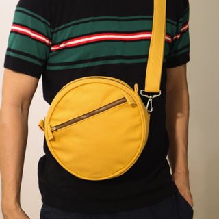 Mustard Round Sling Bag