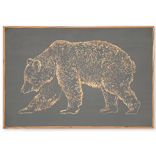 Carved Bear Wall Art