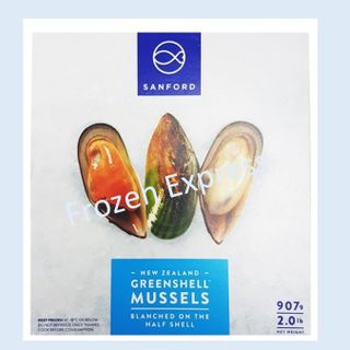 Sanford New Zealand Half Shell Green Mussels 907g