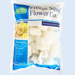 Twinfish Squid Flower Cut 500g