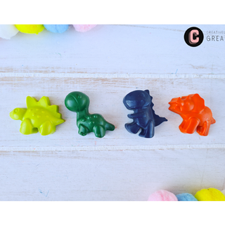 4 Pack of Dinky Dinosaur Crayons