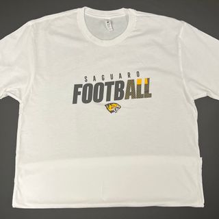 White T-Shirt with Saguaro Football 