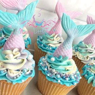 Mermaid theme cupcake