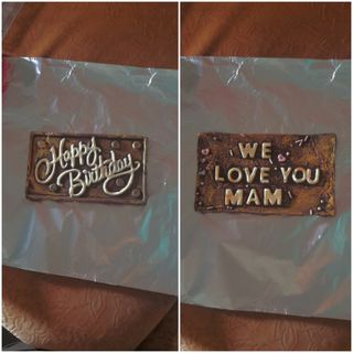 Customized chocolate with message