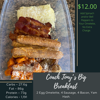 Coach Tony's Big Breakfast