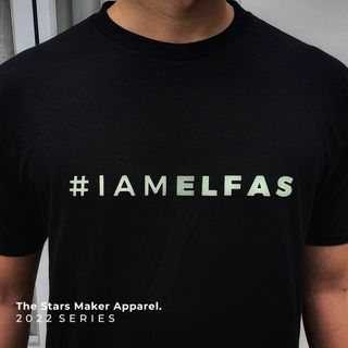 KIDS SIZE IAMELFAS GLOW T - BLACK