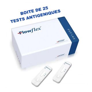 Flow Flex boite de 25 tests, Carton de 32 Boites, soit 800 Tests Antigéniques