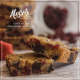 Chocolate Cranberry Blondies Box of 16