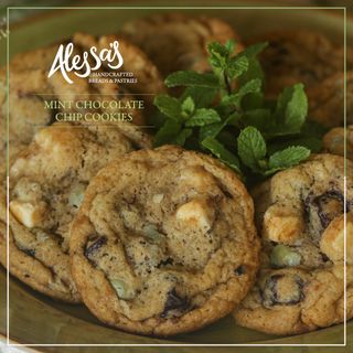 Mint Chocolate Chip Cookies Box of 12