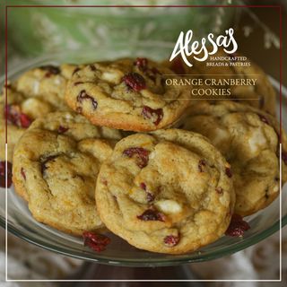 Orange Cranberry Cookies Box of 12