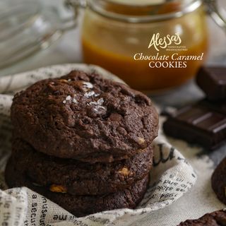 Chocolate Caramel Cookies Box of 12