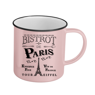 MUG064 - MUG RETRO PM BISTROT CHIC ROSE #6837