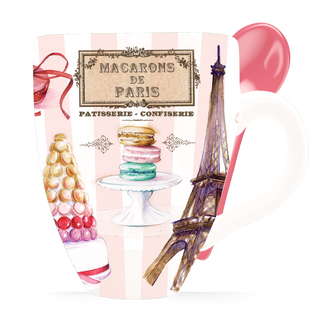 MUG034 - MUG SPOON MACARON ROSE #8743