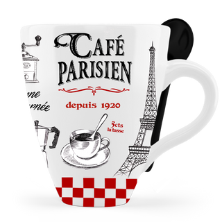 MUG026 - MUG SPOON CAFE PARISIEN #6398