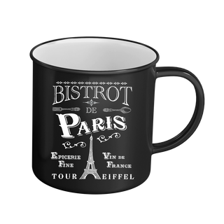 MUG063 - MUG RETRO PM BISTROT CHIC NOIR #6837