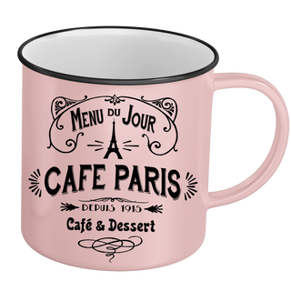 MUG055 - MUG RETRO GM CAFE DE PARIS ROSE #6943