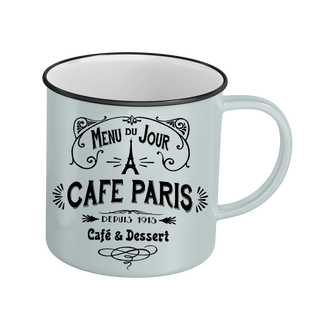 MUG070 - MUG RETRO PM CAFE DE PARIS BLEU #6844