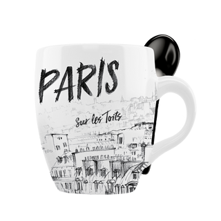 MUG012 - MINI MUG SPOON PARIS PENCIL #6691