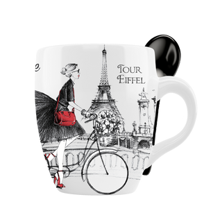 MUG008 - MINI MUG SPOON LA PARISIENNE #6244