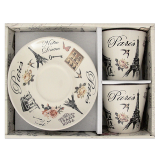 COF006 - COFFEE SET VINTAGE FLEUR #6534