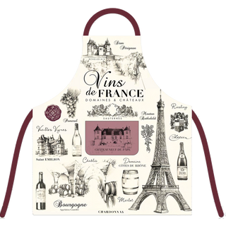 TAB012 - TABLIER VINS DE FRANCE CHIC #8060