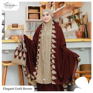 MUKENA TAZBIYA BBS ELEGANT-CRAFT BROWN